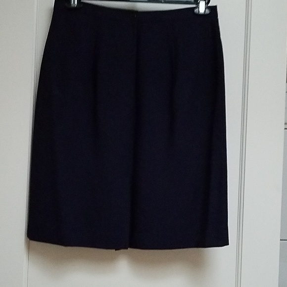 Navy Blue Pencil Skirt - Picture 3 of 5